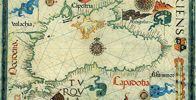 1378  R-093 Diegohomemblackseaancientmap1559