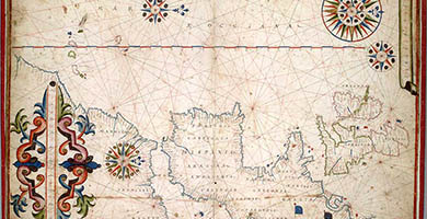 1381  Salvator_ Oliva._ Western_coast_of_ Europe_and_northwest_ Africa._ H M_2515._ P O R T O L A N_ A T L A S._ Marseilles _1619