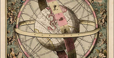 5112  Situs Terrae Circulis Coelestibus Circundatae  Andreas Cellarius 1703