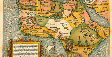 1743 1 Totius Africae Tabula  S. Munster 1554