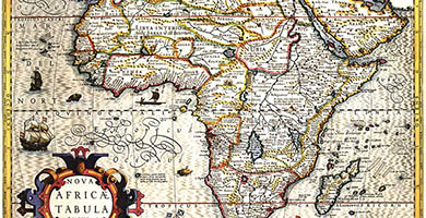 1744 10 Nova Africae Tabula  Jodoco Hondio 1636