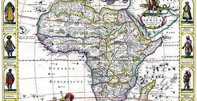 1755 18a Novaafrica Descriptio  F. De Wit1660
