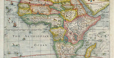 1758 20 Africae Descriptio Nova Impensis  P H I L I P P I C H E T W I N D 1666