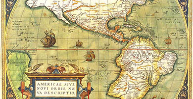 1798 3 Americae Sive Novi Orbis  A. Ortelius 1570