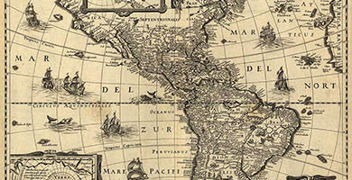 1808 10 Americanoviterdelineata  Hondius 1640