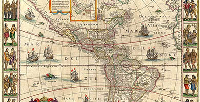 1811 13 Willem Janszoon Blaeu  Americea Nova Tabulac.1640