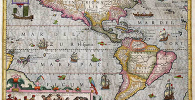 1831 3 A M E R I C A- Jodocus Hondius1630