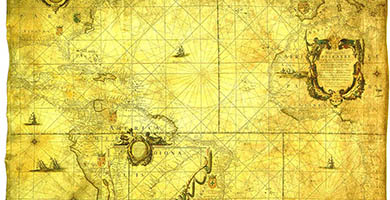 1834 6 W E S T I N D I S C H E P A S K A E R T- Willem Blaeu1626