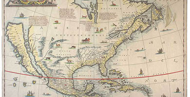 1838 9 America Septentrionalis  Jan Jansson 1636