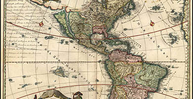 1840 2 Totius Americae Septentrionaliset Meridionalis Novissima Representatio  Johann Baptiste Homann 1710