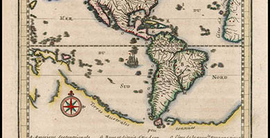 1845 6 Carte L' Amerique  Anonymous 1720