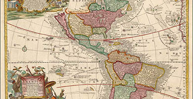 1846 7 Novus Orbis Sive America Meridionaliset Septentrionalis  Matthaus Seutter 1730