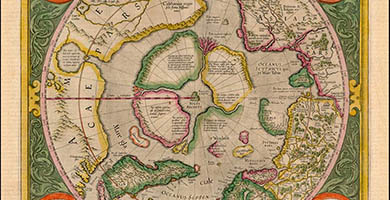 1862 2 Septentrionalium Terrarumdescriptio  Gerard Mercator 1595a