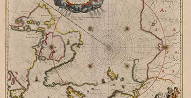 1872 9a Regiones Sub Polo Artico  Willem Janszoon Blaeu 1641a