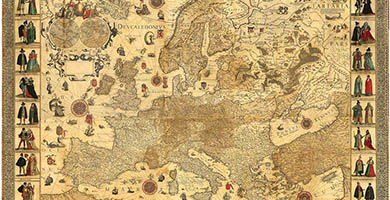 1935  Novatotius Europaedescriptio  Hondius  Jodocus 1595