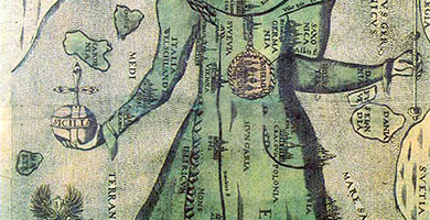 1902  Europa Prima Pars Terraein Forma Virginis- BÃ¼nting H. 1582