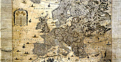 1907  Europae Nova Descriptio  Blaeu 1659