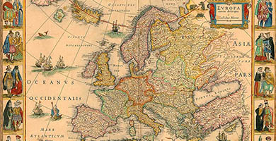 1909  E V R O P Arecensdescripta- W. Blaeu1650
