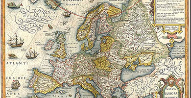 1917  N O V A E U R O P A E D E S C R I P T I O  Iodoco Hondio 1606