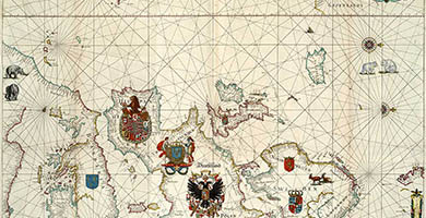 1918  Pascaartevanallede Zacustenvan Evropa  Willem Blaeu 1621