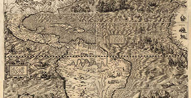5535  Americaesiveqvartaeorbispartisnovaetexactissimadescriptio  Gutierrez  Diego 1562