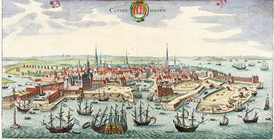 5546  Coppenhagen  Matthaus Merian 1638