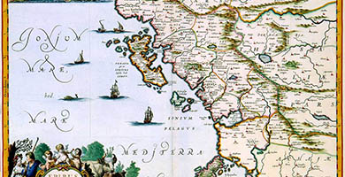 5551  E P I R U Shodievulgo A L B A N I A  Johannes Janssonius 1654