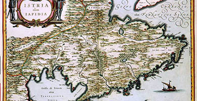 5573  I S T R I Aolim I A P I D I A  Joanand Cornelis Blaeu 1640