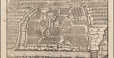 5595  Sigmund Herberstein  Inwelcherdie Statt Moscauw 1563