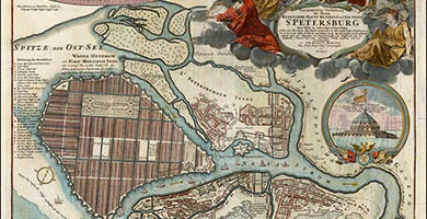 5596  Stadt St. Petersburg  Johann Baptiste Homann 1720