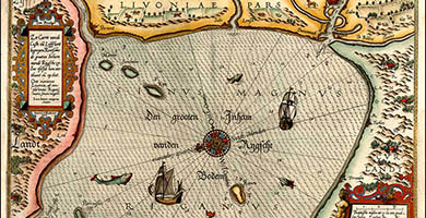 2286  Livoniae Pars- Lucas Janszoon Waghenaer1584