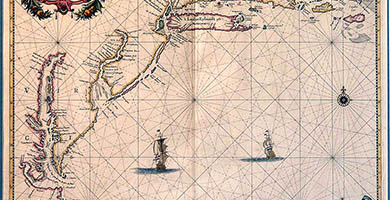 2043  Pas Caertevan Nieu Nederlandtende Engelsche Virginies Pie
