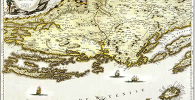 2191  Partie Occidentalede Dalmatie  P. Santini 1780