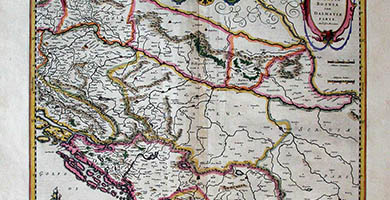 2192  S C L A V O N I A  C R O A T I A  B O S N I Acum D A L M A T I A E P A R T E Auct. Ger. Mercatore- Willem J. Bleau1634