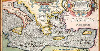 2201  G G R035 Aeneae Troiani Navigatio A. Ortelius1624