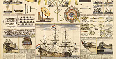 1702 2 Nouvelle Carte Pour Conduireala Connoissance  H. Chatelain 1720