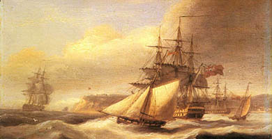 4726  Naval_ships_setting_sail_with_a_revenue_cutter_off_berry_head _torbay-large