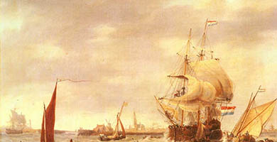 4875  Merchant_ship_and_fishing_vessels_off_the_dutch_coast-large