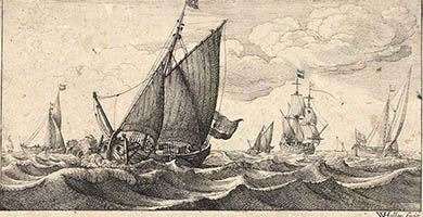 4908  Wenceslas_ Hollar_-_ A_bezan_yacht