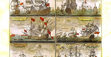 4958 250x45 H O M A N N H E I R S  Die Koenigl Flotteu Fischereyvon GroÃŸ- Britannien1735a