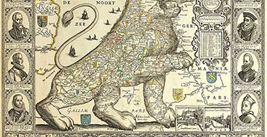 2488  Leo Belgicus Visscher1650