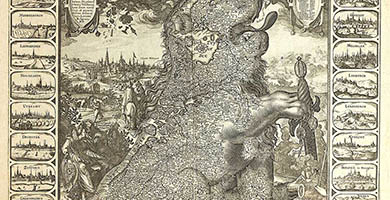 2494  Novissimaet Accuratissima Leonis Belgici  Visscher 1609