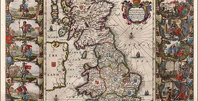 2500  Britanniaproutdivisafuittemporibus A N G L O- S A X O N U M  Jan Jansson 1646