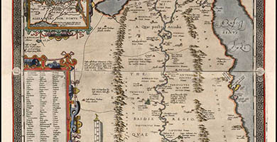 2531  Aegyptus Antiqua  Abraham Ortelius 1592