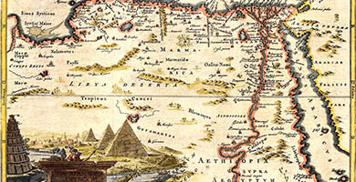 2532  D-015 Mapof Ancient Egypt Blundell1766