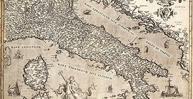 2599  D-038 Italiaenovissima J. Castaldus- A. Ortelius1570