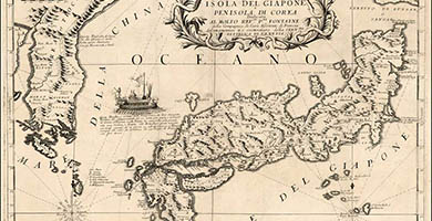 2620  Isoladel Giaponee Penisoladi Corea  Vincenzo Maria Coronelli 1690