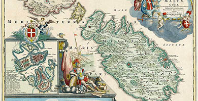 2662  Insularum Maltaeet Gozae  Johann Baptiste Homann 1720