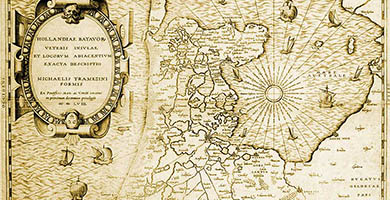2563  D-031 Hollandiae Batavor[um]veterisinsulaee...1558