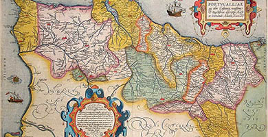 2689  D-006 Portvgalliae Abraham Ortelius1598